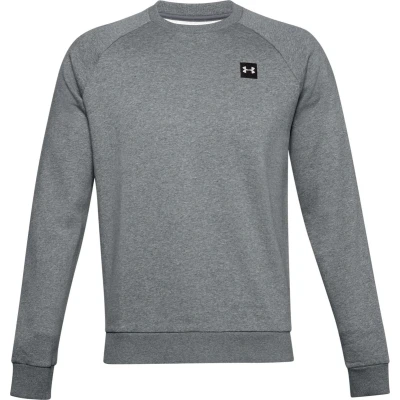 Afbeelding van Under Armour Rival CREW Sweater, Heren, Maat: Large, Pitch gray light heather