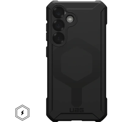 Afbeelding van UAG Hoesje Geschikt voor Samsung Galaxy S25 Siliconen Essential Armor Magsafe zwart
