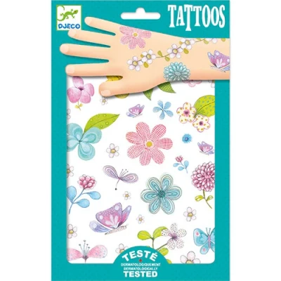 Afbeelding van Djeco glittertattoos veldbloemen