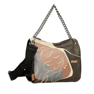 Afbeelding van Anekke Schoudertas Dreamverse Heartbeat Crossbody Bag With Metal Handle Multicolor Veelkleurig