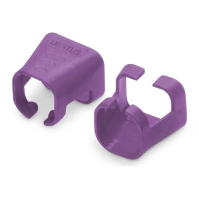 Image de DIGITUS Clips de codage couleur câble pour raccordement violet, RAL 4008 (pack 100)
