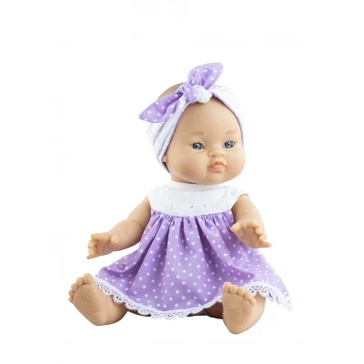 Afbeelding van Paola Reina Gordi Alessandra babypop Aziatisch meisje met blauwe ogen 34cm
