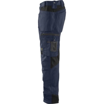 Afbeelding van Blaklader 1555 Werkbroek met spijkerzakken Donkerblauw/Zwart maat 46