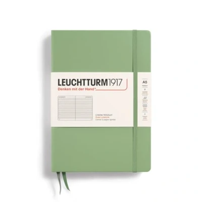 Afbeelding van Leuchtturm notitieboek medium pastel groen lijn Notebook 4004117569982