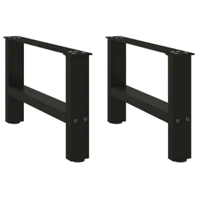 Afbeelding van vidaXL Salontafelpoten 2 st 30x50 cm staal zwart