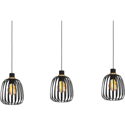 Afbeelding van EGLO Pocicas Hanglamp E27 106 cm Zwart/Goud