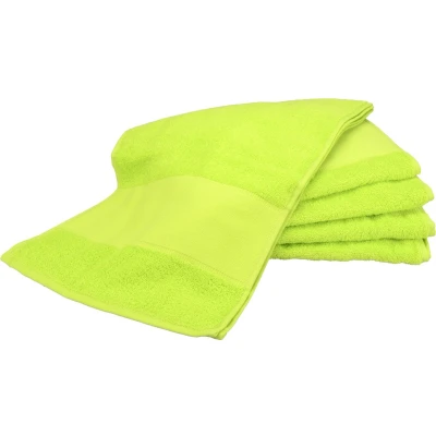 Afbeelding van ARTG Towelzz® SPORTHANDDOEK Extra Lang 30 x 140 cm Set van 5 stuks LIME GREEN