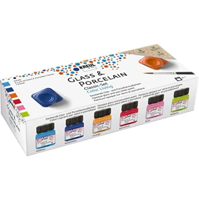 Afbeelding van Kreul Glas en Porseleinverf Set 6x20 ml Color Living