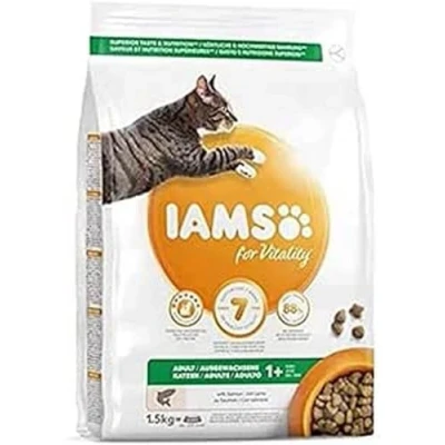 Afbeelding van Cat adult salmon 1,5 kg iams kattenvoer Eukanuba