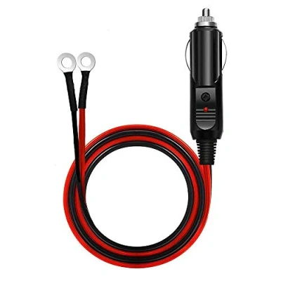 Afbeelding van Aofan Sigarettenaansteker naar O ring stekker met 20 A zekering voor auto omvormers, luchtpomp, elektrische beker, audio, MP3 voeding enz. 1,5 m