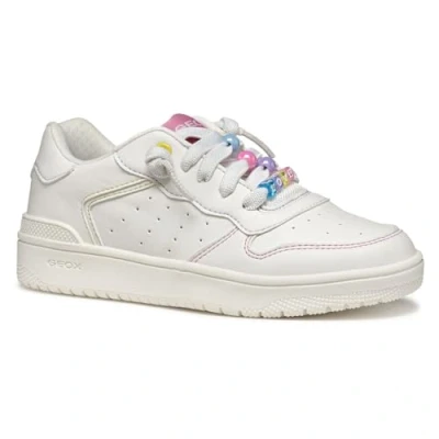 Image de Geox J Washiba Girl D Chaussures pour fille, Blanc rose, 34 EU