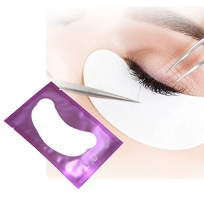 Afbeelding van 50 paar patches voor wimperverlengingen, gel, wimpers, patch, pluisvrij, ogen, pad oogmasker, beauty tool (violet)