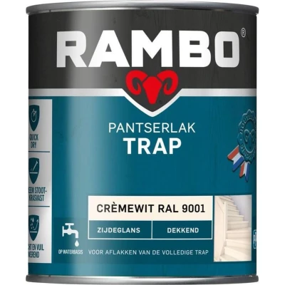 Afbeelding van Rambo Pantserlak Trap Dekkend Zijdeglans RAL 9001