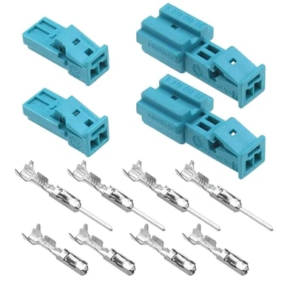 Afbeelding van YINETTECH 2 stuks polige mannelijke en Feamale waterdichte auto kabelboom connectoren 61132360043 61138373583 voor elektrische apparaten