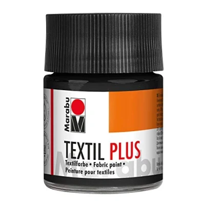 Image de Marabu Textil Plus Peinture pour Tissu 50 ML 073 Noir