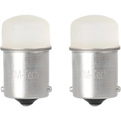 Afbeelding van BA15S 1156 autolamp set wit R5W R10W 5007 2x 9 SMD LED 3 Watt 12V DC
