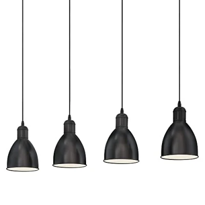 Afbeelding van Landelijke Eglo Hanglamp Priddy Zwart