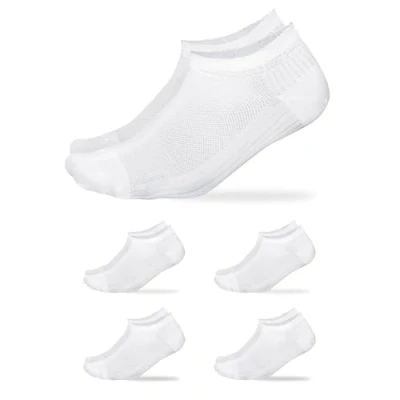 Afbeelding van VITSOCKS Katoenen sokken van premium fijn ademend katoen voor heren (4 paar) lage zomersokken, Wit paar), 44 46