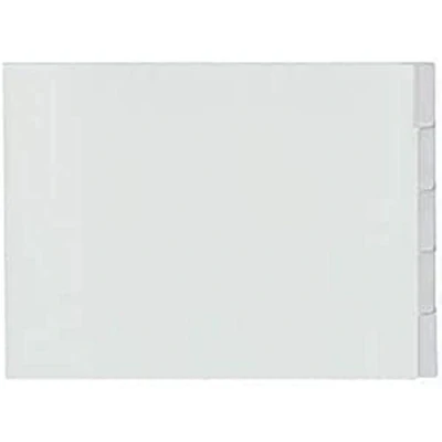 Afbeelding van Kangaro tabbladen A3 PP 120 micron grijs 4 gaats 5 delig venster dwars G305F B