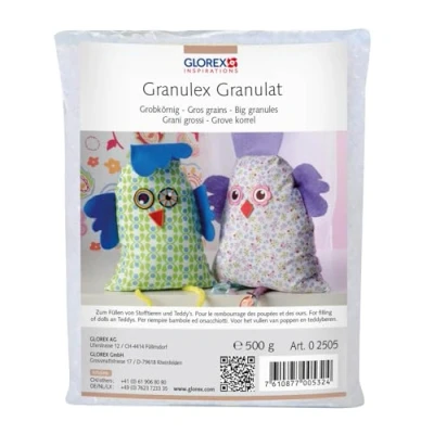 Afbeelding van Glorex 0 2505 dik granulaat 500 g vulling van poppen en pluche dieren, wasbaar