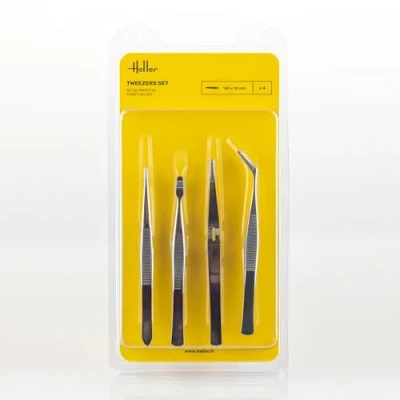 Afbeelding van Heller 99023 Hobby Pincettenset 4 stuks Gereedschap
