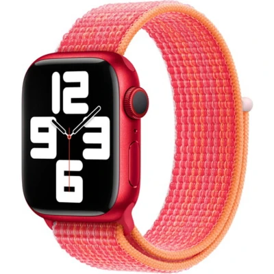 Afbeelding van Apple Armband Voor Watch 38 41 Mm Red Sport Loop (mpl83zm/a)