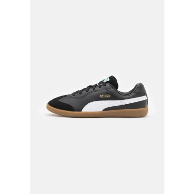 Afbeelding van Puma KING 21 IT Zaalvoetbalschoenen, Heren, Maat: 39, Black/white Leer en imitatieleer
