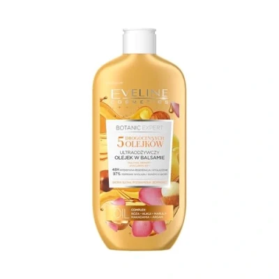 Afbeelding van Eveline Cosmetics Botanic Expert 5 Precious Oils Ultra Nourishing Body Oil In Lotion 350ml.