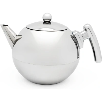 Afbeelding van Bredemeijer Teapot Bella Ronde 1.2L flat, chrom. fitt.
