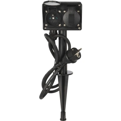 Afbeelding van FXcontrol Tuinstekkerdoos 4 Voudig Buitencontactdoos 2+2
