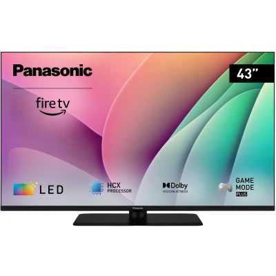 Afbeelding van Panasonic TV 43W80AEZ, Fire LED 4K Ultra HD 43 inch, W80 serie, 2024, TV, Dolby Atmos en Vision, Game Plus modus, Alexa spraakbediening, Prime Video, Alexa, Netflix, Airplay, zwart