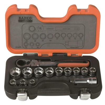 Afbeelding van Bahco doppenset 14 delig type S140T
