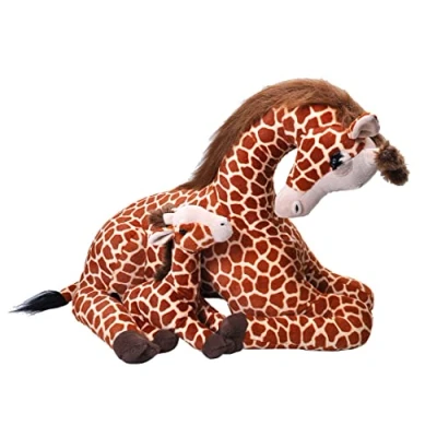 Afbeelding van Wild Republic Knuffelgiraffe Junior 58 X 38 CM Pluche Oranje/beige 2 delig