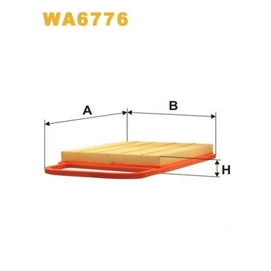 Afbeelding van WIX FILTERS WA6776 Luchtfilter 36 247 361 Filter insert VOLKSWAGEN: Polo IV Hatchback, SKODA: Fabia I 1 Combi, Saloon