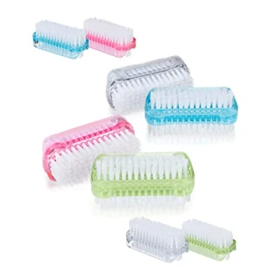 Afbeelding van Relaxdays nagelborstel kunststof nagelborsteltje 8 stuks borstel nagels harde haren Kleurmix 1