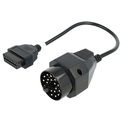 Afbeelding van vhbw OBD2 Adapterkabel 20Pin BMW Edibas naar 16 pins OBD diagnoseapparaat geschikt voor oudere modellen compatibel met 1982 2002