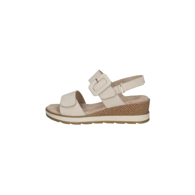 Afbeelding van Caprice Sandalen met sleehak, Dames, Maat: 36, Snow nubuc Leer