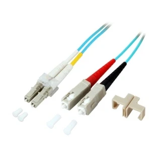 Afbeelding van 1 m Glasvezel Kabel LC SC OM3