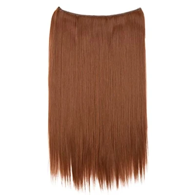Afbeelding van CAISHA 50 cm, 1 streng, met elastische band, haarverlenging, glad, hittebestendig, koperbruin, E115