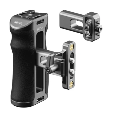Afbeelding van SIRUI Camera kooi zijgreep, dubbele bevestigingsmethoden, NAVO rail, lokalisatieschroeven, 3/8&quot; 16 schroeven, 1/4&quot; 20 schroef, koude klomp, omhoog en omlaag verstelbaar, gebruik