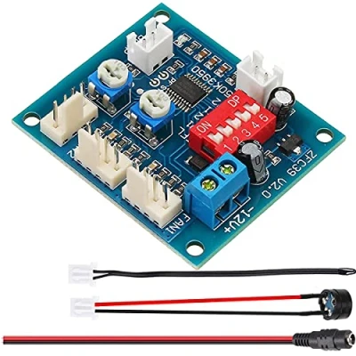 Afbeelding van Youmile Thermostaat PWM Ventilator Module PC Temperatuurregelaar 4 Draad 3 Kanaals DC 12V NTC Thermische Sensor Zoemer Geluid Alarm
