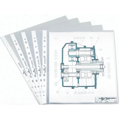 Afbeelding van Durable Geperforeerde Showtas, Ft A4, 11 gaats Perforatie, 60 Micron Showtassen