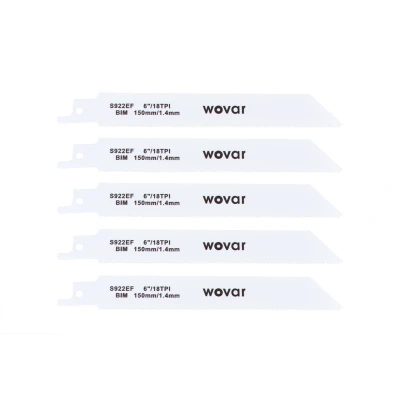 Afbeelding van Reciprozaagbladen voor Metaal 150 mm 922EF Set 5 stuks