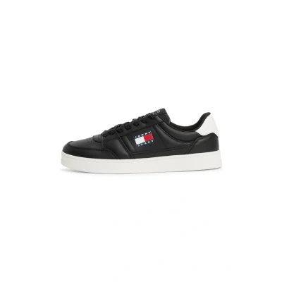 Afbeelding van Tommy Jeans THE Greenwich NEW Sneakers laag, Heren, Maat: 40, Black Leer en textiel