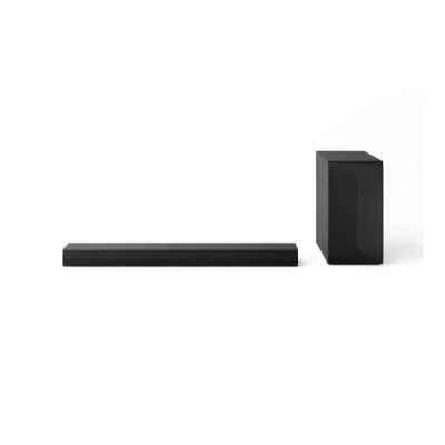Afbeelding van LG S60T Smart soundbar, 340 W, 3.1 kanaal, Dolby Digital en DTS surround sound, brede connectiviteit, HDMI, Bluetooth, USB, optische ingang, zwart
