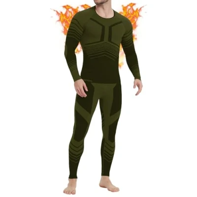 Afbeelding van MEETWEE thermisch ondergoed voor heren, ademend functioneel ondergoed, de winter warm