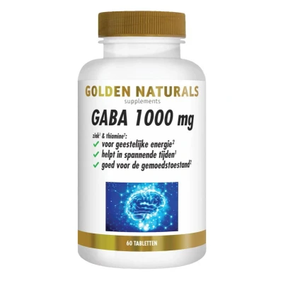 Afbeelding van Golden Naturals Gaba 1000 mg
