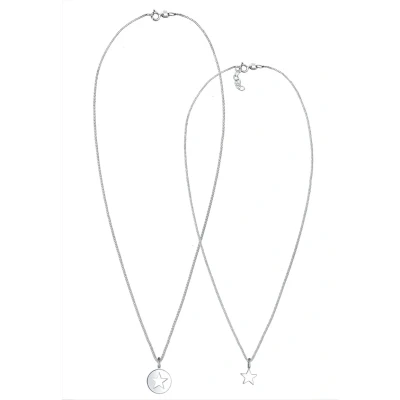 Afbeelding van Elli SET Ketting, Dames, Maat: 45, Silber