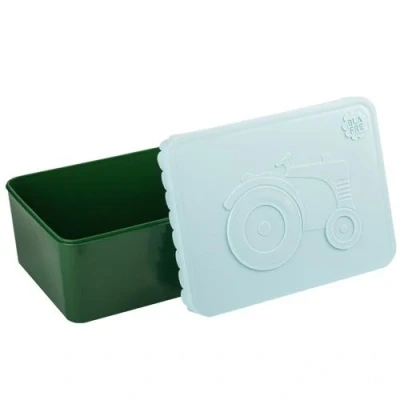 Afbeelding van Blafre lunchbox tractor lichtblauw
