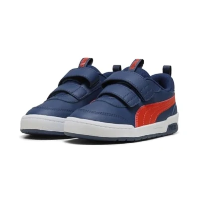 Image de PUMA Multiflex 2 Sneakers Kids, Chaussures, Persian Bleu/Fierce Rouge, 31.5